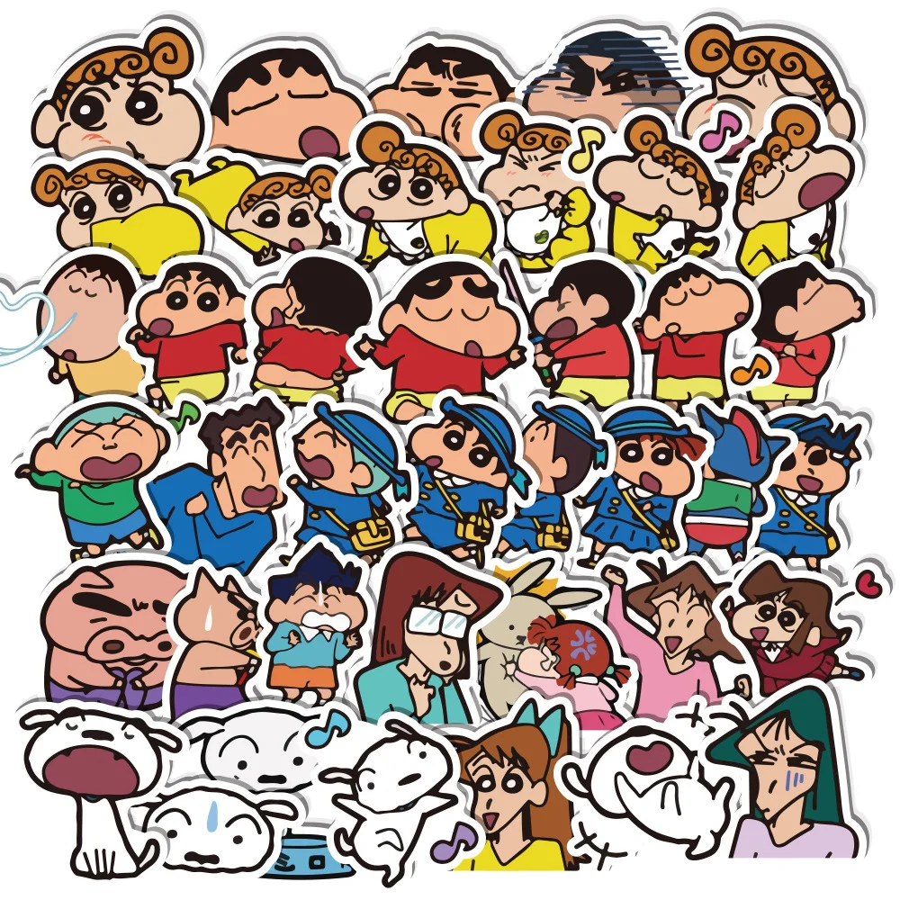 40pcs Crayon Shin-chan Sticker Trolley Case Notebook Guitar Skateboard Sticker Cute Anime Stickers Laptop Skin Children's Toys
40pcs Crayon Shin-chan Sticker Trolley Case Notebook Guitar Skateboard Sticker Cute Anime Stickers Laptop Skin Children's Toys