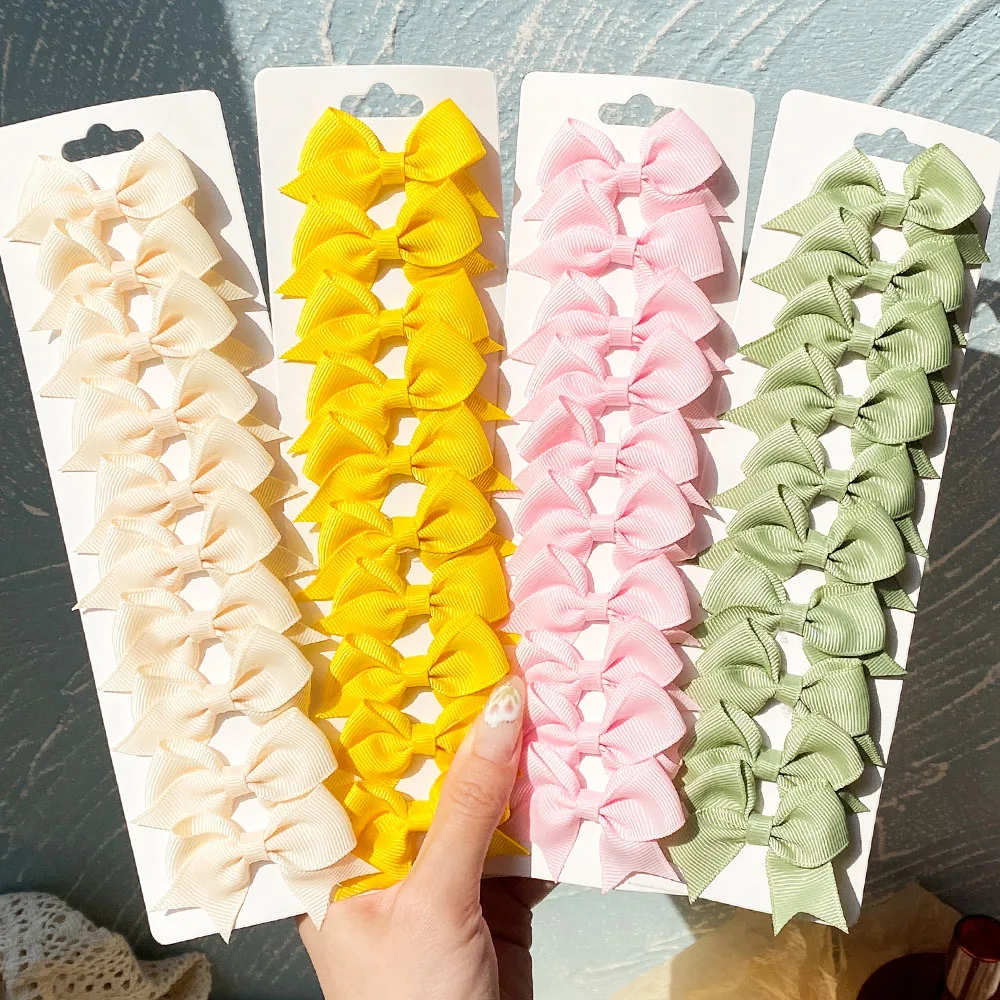 10Pcs/Set Solid Color Grosgrain Ribbon Hairpins for Kids Bows Hair Clips Boutique Handmade Headwear Girls Baby Hair Accessories 
10Pcs/Set Solid Color Grosgrain Ribbon Hairpins for Kids Bows Hair Clips Boutique Handmade Headwear Girls Baby Hair Accessories