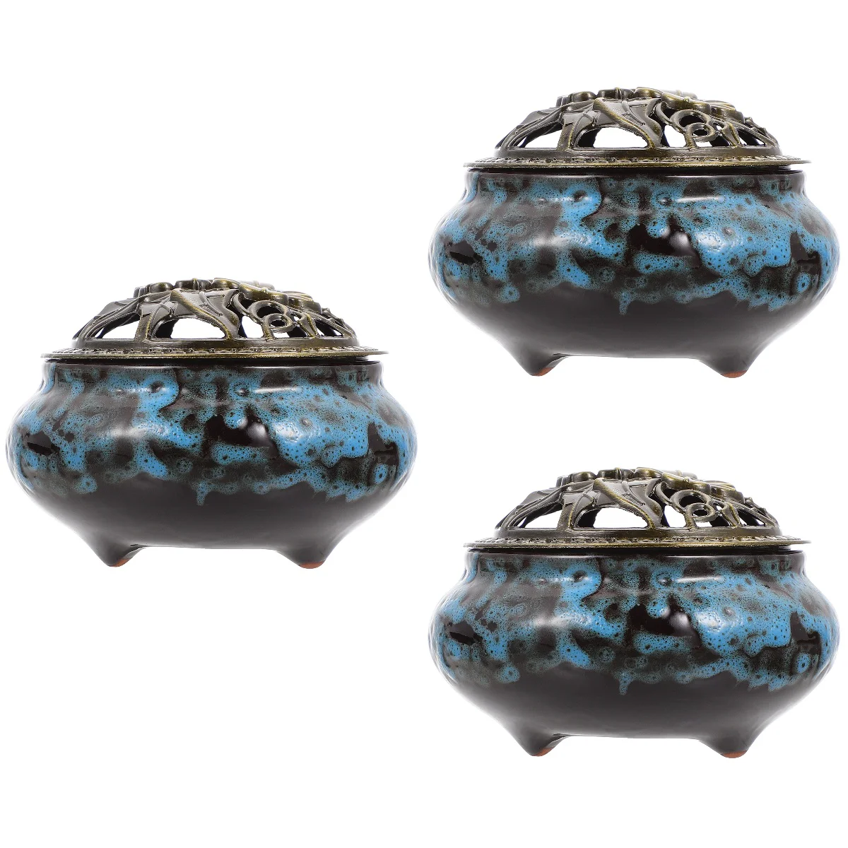3 pcs Ceramic Incense Burner Relief Crafted Censer Holder Desktop Decor for Home
3 pcs Ceramic Incense Burner Relief Crafted Censer Holder Desktop Decor for Home
