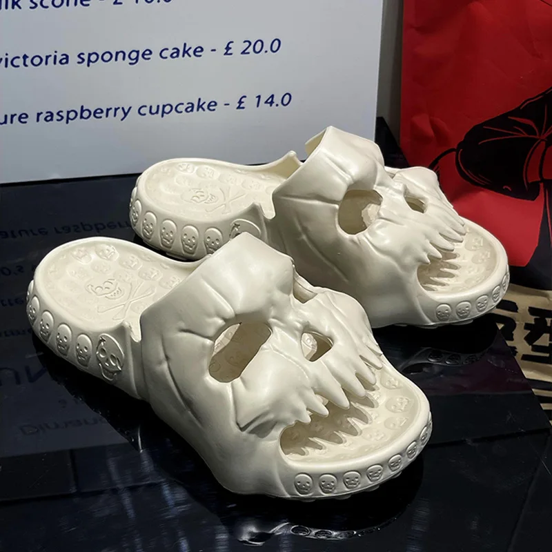 New Skull Design Men Slippers 2023 Summer Outdoor Fun Slides Thick Bottom of Beach Non-slip Leisure Women Sandals
New Skull Design Men Slippers 2023 Summer Outdoor Fun Slides Thick Bottom of Beach Non-slip Leisure Women Sandals