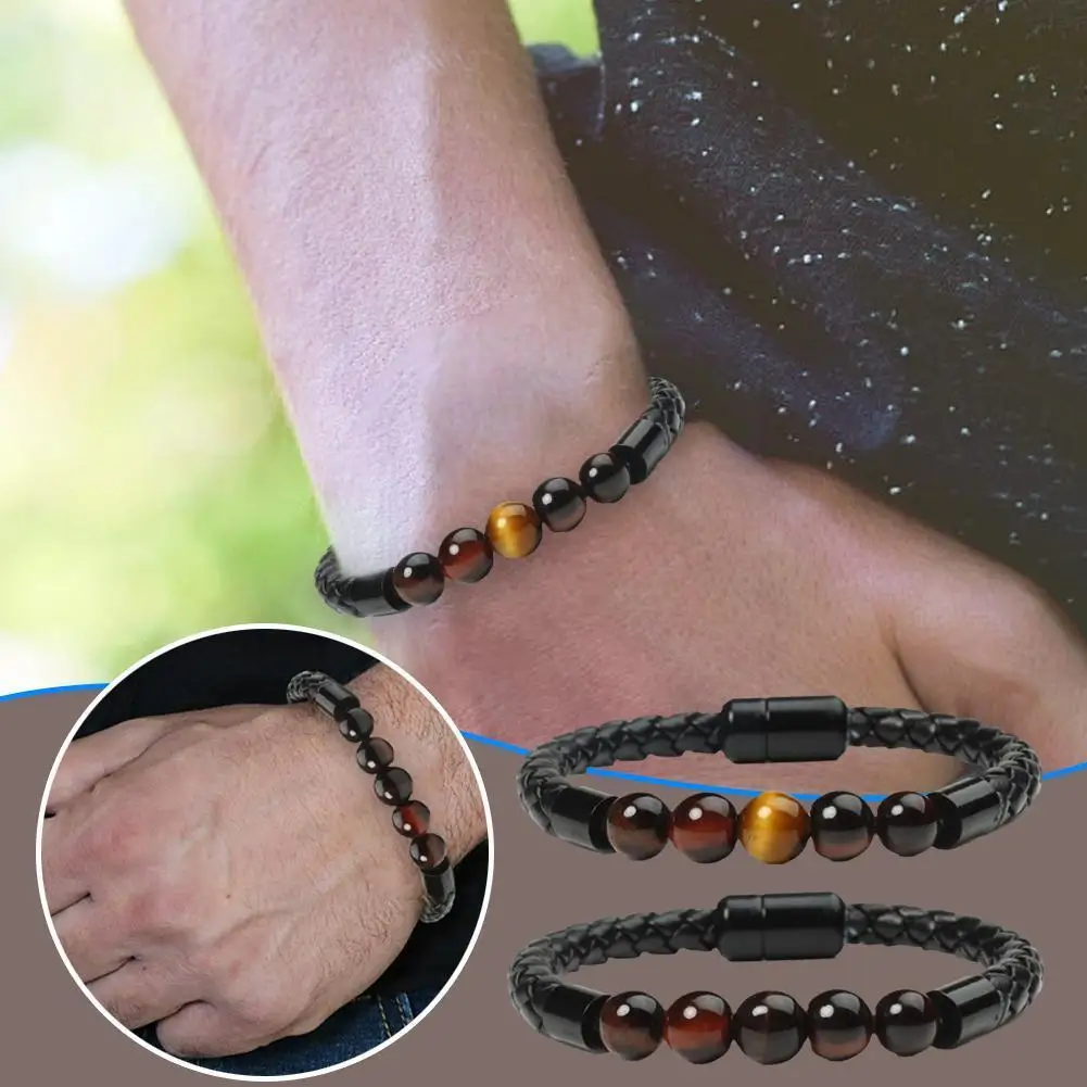 New Magnetic Hematite Bracelets Men Tiger Eye Stone Bead Couple Bracelets For Women Health Care Magnet Help Weight Loss Jew Z0Y4
New Magnetic Hematite Bracelets Men Tiger Eye Stone Bead Couple Bracelets For Women Health Care Magnet Help Weight Loss Jew Z0Y4