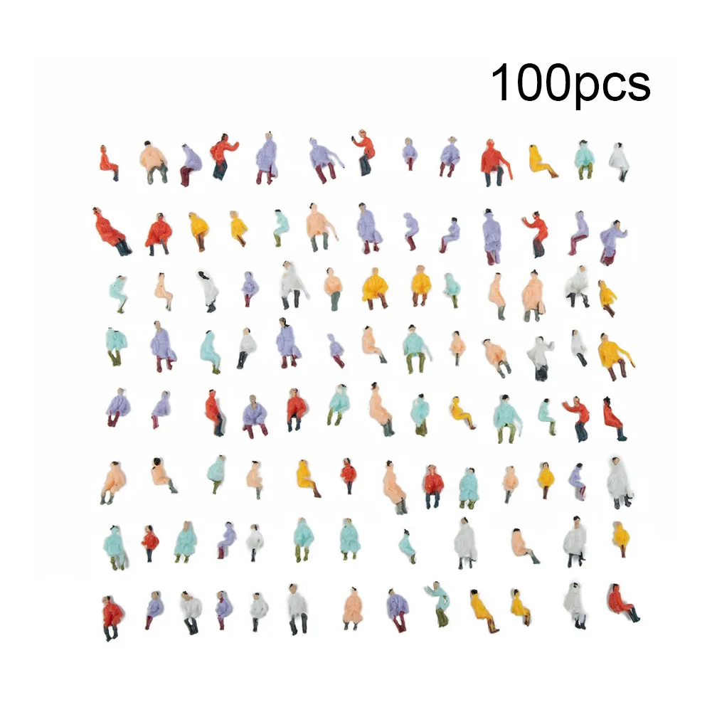 100Pcs HO Scale Painted Figures Sitting People 1:87 Model Train Layout Passenger Standing People Assorted Poses
100Pcs HO Scale Painted Figures Sitting People 1:87 Model Train Layout Passenger Standing People Assorted Poses