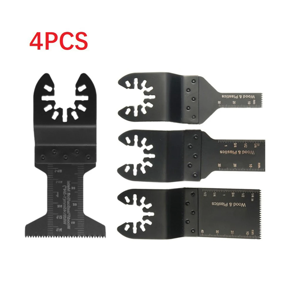 4pcs/Set Oscillating Saw Blade Multi Tool 10/20/34/45mm HCS Saw Blades Set For Renovator Power Wood Cutting Tools Bits
4pcs/Set Oscillating Saw Blade Multi Tool 10/20/34/45mm HCS Saw Blades Set For Renovator Power Wood Cutting Tools Bits