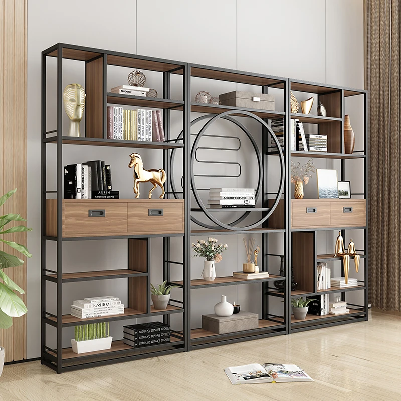 Modern office partition cabinet porch screen bookshelf floor Bogu shelf creative shelf industrial style display rack
Modern office partition cabinet porch screen bookshelf floor Bogu shelf creative shelf industrial style display rack