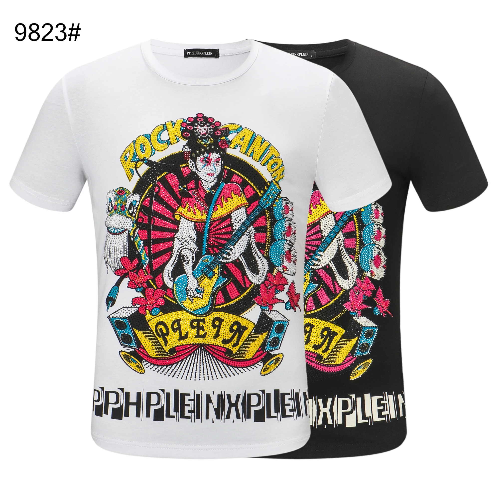 Summer Rhinestone europe slim fit t-shirt round collar street culture short sleeve t-shirt
Summer Rhinestone europe slim fit t-shirt round collar street culture short sleeve t-shirt