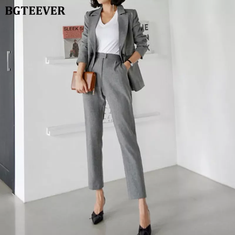 New in Two-piece Women Trousers Suits Long sleeve Double Solid Blazer Pants Sets Office Ladies Elegant Pant Suits 2022 Autumn y2
New in Two-piece Women Trousers Suits Long sleeve Double Solid Blazer Pants Sets Office Ladies Elegant Pant Suits 2022 Autumn y2