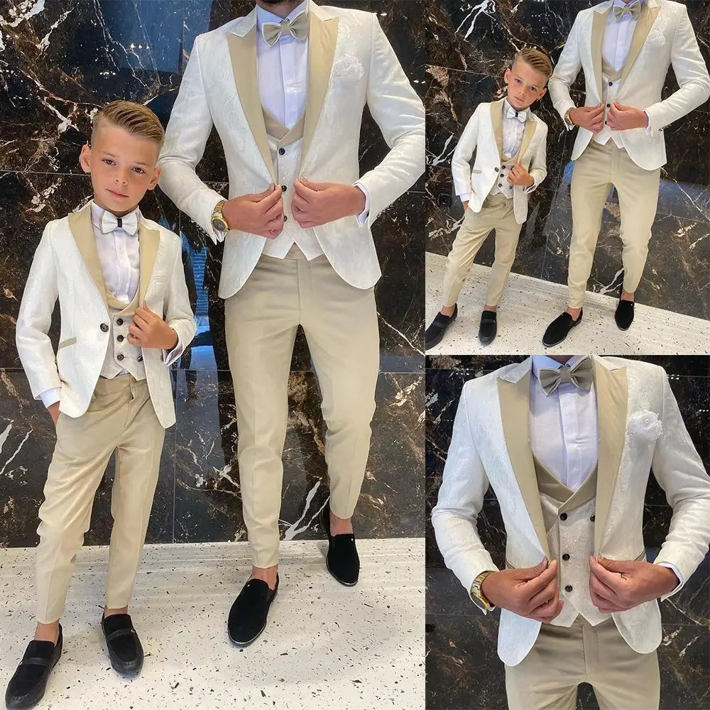 Floral Pattern Boy Formal Wear Suits Dinner Tuxedos Little Boys Groomsmen Kids For Wedding Party Prom Suit (Jacket+Vest+Pant)
Floral Pattern Boy Formal Wear Suits Dinner Tuxedos Little Boys Groomsmen Kids For Wedding Party Prom Suit (Jacket+Vest+Pant)