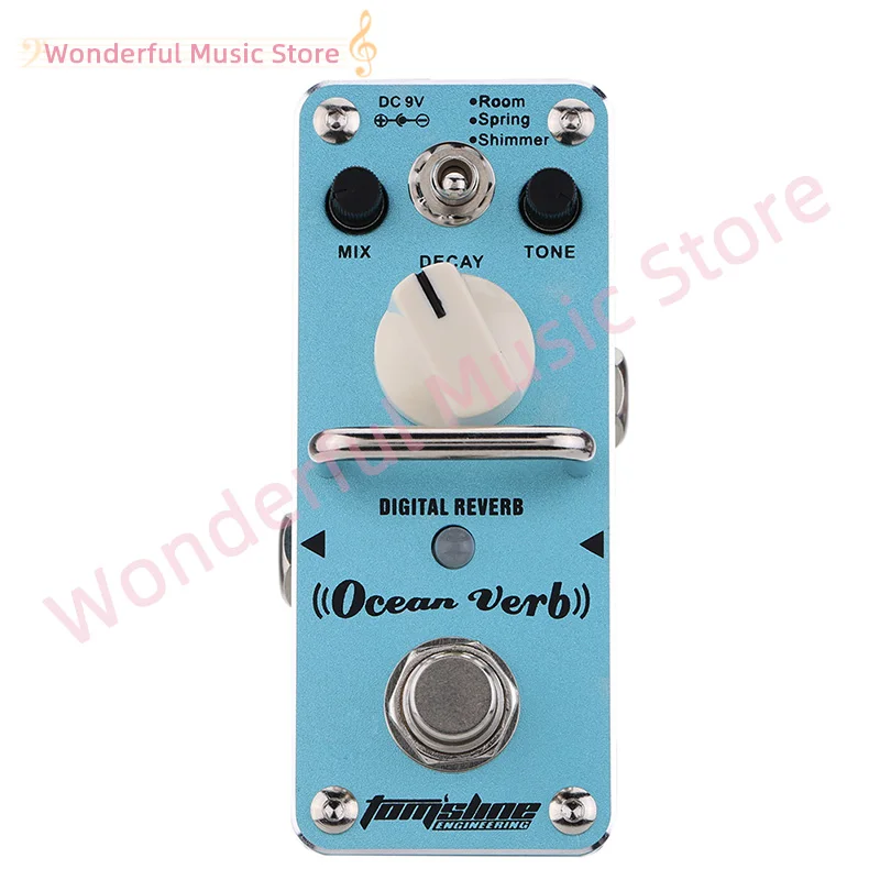 AROMA Tom'sline AOV-3 Ocean Verb Digital Reverb Electric Guitar Effect Pedal Mini Single Effect with True Bypass Guitar Parts
AROMA Tom'sline AOV-3 Ocean Verb Digital Reverb Electric Guitar Effect Pedal Mini Single Effect with True Bypass Guitar Parts