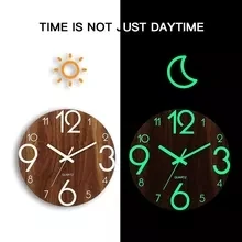Luminous Wall Clock 12 Inch Wooden Silent Non-Ticking Quiet Dark Glowing Wall Clocks for Indoor/Outdoor Living Room Home Decor
Luminous Wall Clock 12 Inch Wooden Silent Non-Ticking Quiet Dark Glowing Wall Clocks for Indoor/Outdoor Living Room Home Decor