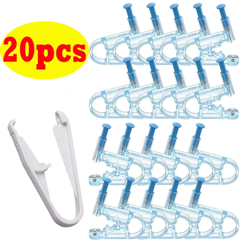 20PCS Ear Piercing Gun Kit Disposable Disinfect Safety Earring Piercer Machine Studs Nose CLip Body Jewelry Piercing Tools
20PCS Ear Piercing Gun Kit Disposable Disinfect Safety Earring Piercer Machine Studs Nose CLip Body Jewelry Piercing Tools