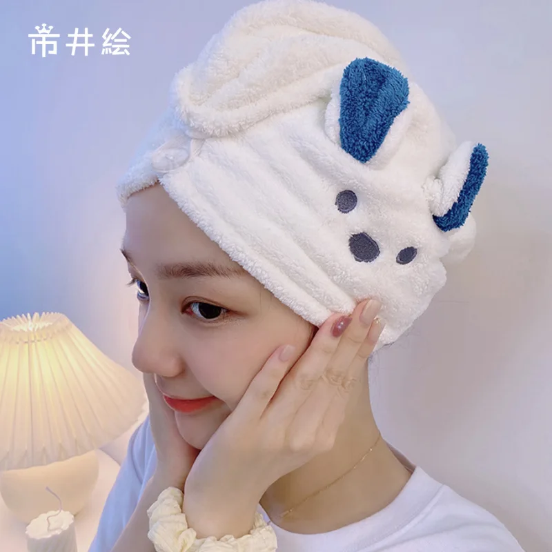 Cute rabbit ears dry hair cap female absorbent quick dry cap pack headscarf coral velvet shower cap dry hair towel
Cute rabbit ears dry hair cap female absorbent quick dry cap pack headscarf coral velvet shower cap dry hair towel