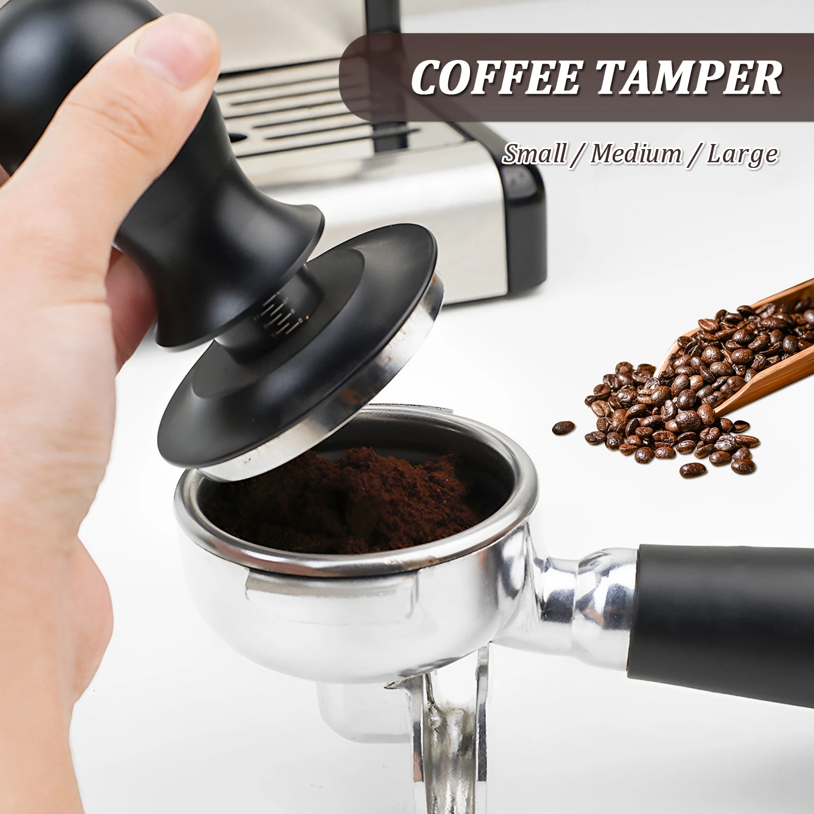 Coffee Press Tamper 51/53/58mm 304 Stainless Steel Espresso Hand Tamper with Scale 30lb Spring Loaded Barista Coffee Tamper Safe
Coffee Press Tamper 51/53/58mm 304 Stainless Steel Espresso Hand Tamper with Scale 30lb Spring Loaded Barista Coffee Tamper Safe
