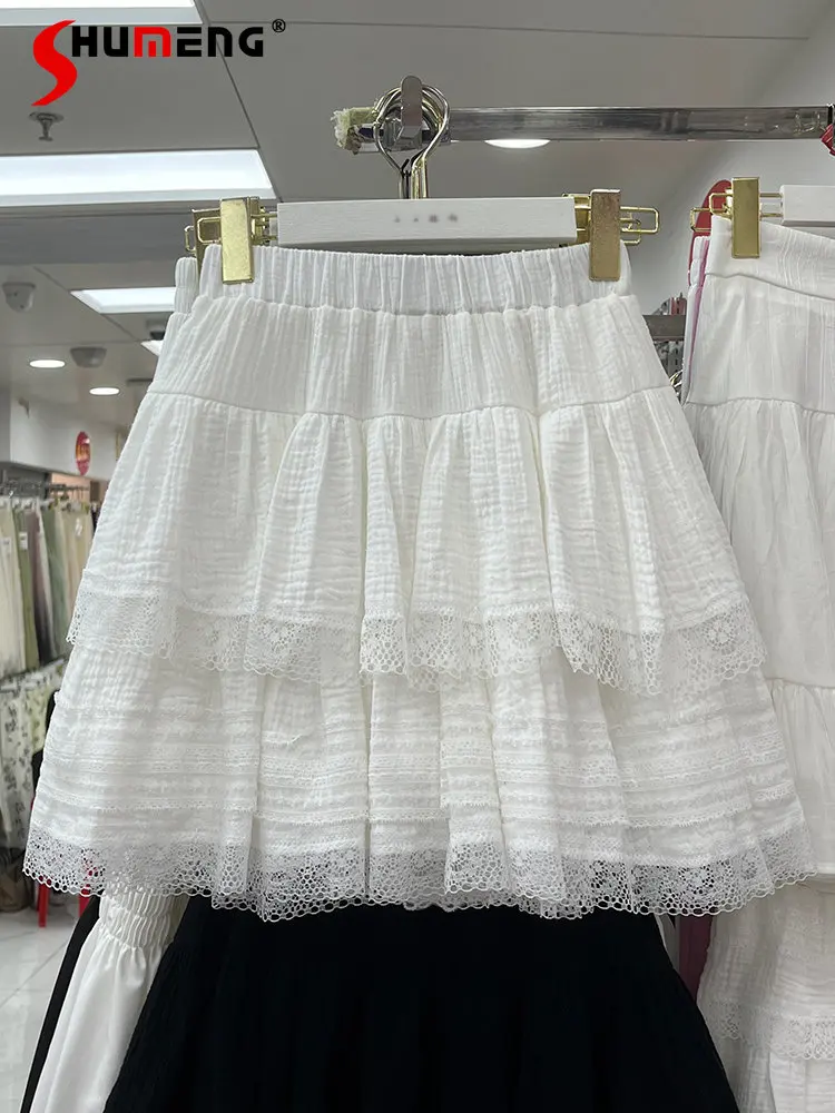 Sweet Summer Voile White Skirt Women 2023 New Japanese Style Kawaii Lace High Waist Slimming A- Line Puffy Cake Skirts Ladies
Sweet Summer Voile White Skirt Women 2023 New Japanese Style Kawaii Lace High Waist Slimming A- Line Puffy Cake Skirts Ladies