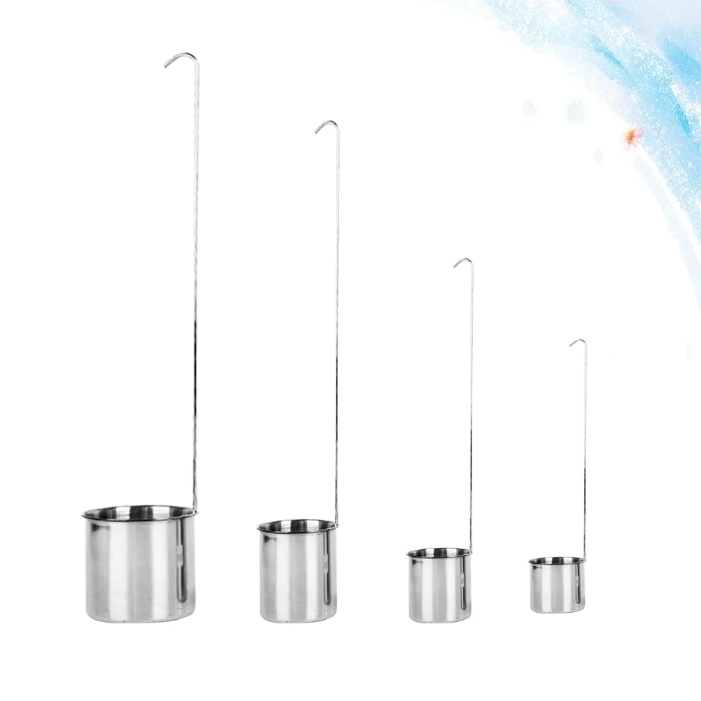 

Ladle Spoon Dipper Measuring Sauce Beer Pouring Oil Bar Flat Bottom Spoons Cup Steel Handle Measure Scoop Tools Stainless Gravy