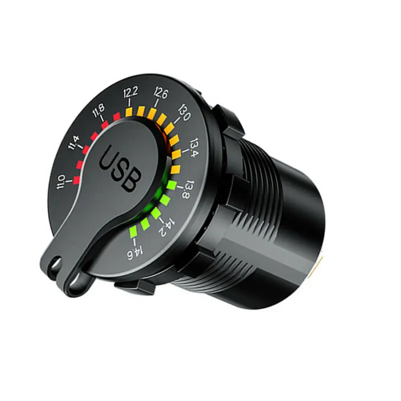 Car Charger With LED Voltmeter DC 12V - 24V Dual USB Fast Charging Charger Socket 1 set
Car Charger With LED Voltmeter DC 12V - 24V Dual USB Fast Charging Charger Socket 1 set