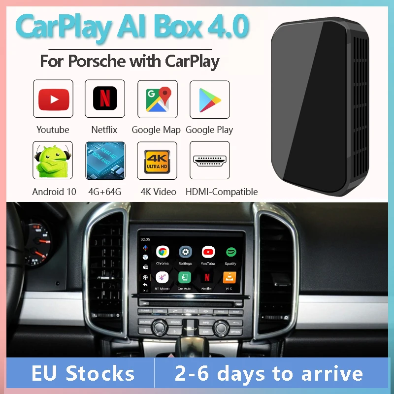 Android 10 CarPlay AI Box CAR MULTIMEDIA PLAYER S21 4GB+64GB Apple Carplay Android Auto Tv Box for Porsche Benz Audi
Android 10 CarPlay AI Box CAR MULTIMEDIA PLAYER S21 4GB+64GB Apple Carplay Android Auto Tv Box for Porsche Benz Audi