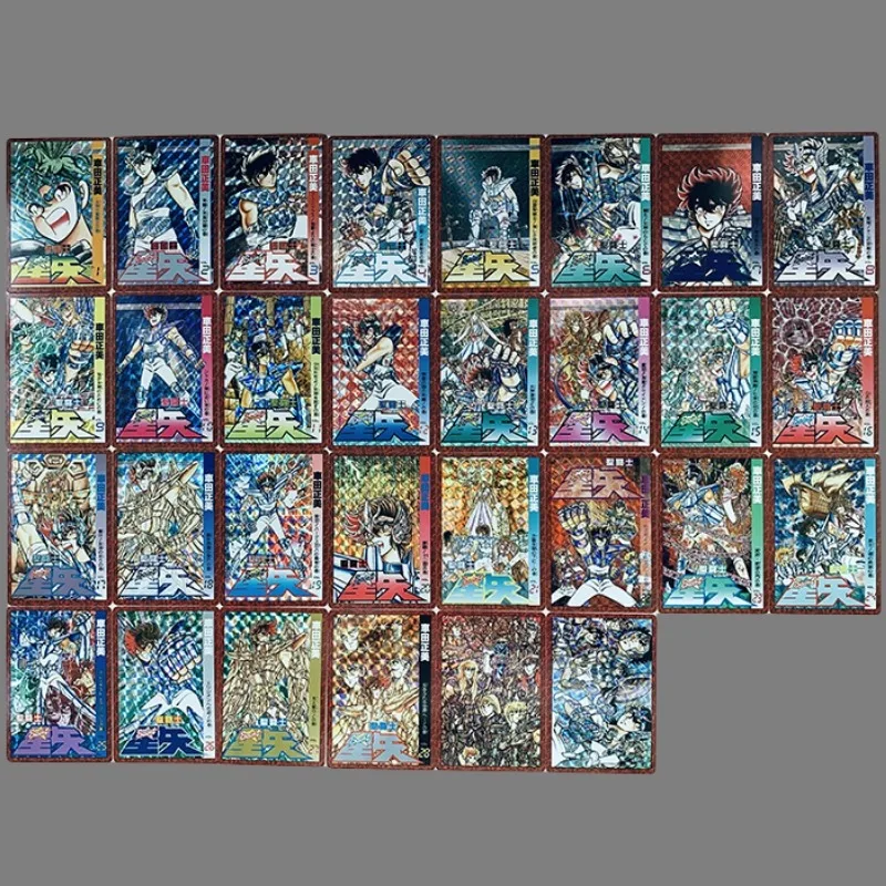 Saint DIY Saint Seiya Seal Painting Classics Double Sided Oiling Grid Flash Process A Set of 30 Sheets Game Collection Cards 
Saint DIY Saint Seiya Seal Painting Classics Double Sided Oiling Grid Flash Process A Set of 30 Sheets Game Collection Cards