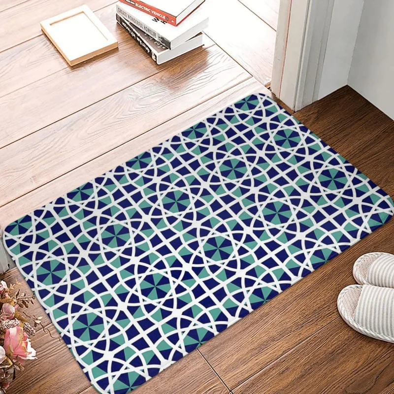 Blue Tile Bath Non-Slip Carpet MORROCAN ART Living Room Mat Entrance Door Doormat Floor Decoration Rug
Blue Tile Bath Non-Slip Carpet MORROCAN ART Living Room Mat Entrance Door Doormat Floor Decoration Rug