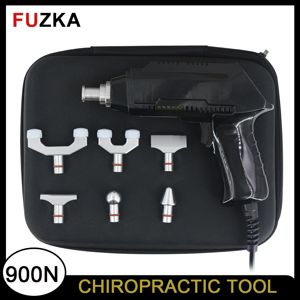 

900N Chiropractic Adjusting Tools Spine Correction Gun 6 Heads Adjustable Therapy Spinal Massager Body Relax Machine FUZKA