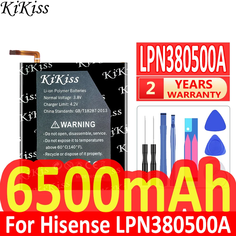 Мощная батарея 6500mAh KiKiss для Hisense LPN380500A мобильный телефон
Мощная батарея 6500mAh KiKiss для Hisense LPN380500A мобильный телефон