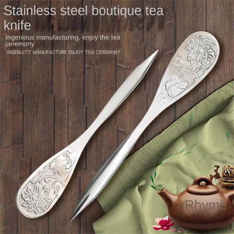 Tea Knife Stainless Steel Metal Insert Damascus Ancient Horse Tea Puer Kung Fu Tea Set Thickening Puer Pattern Handle Accessorie
Tea Knife Stainless Steel Metal Insert Damascus Ancient Horse Tea Puer Kung Fu Tea Set Thickening Puer Pattern Handle Accessorie