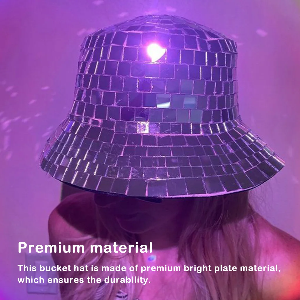Bucket Hat Glitter Cap Stunning Headwear Disco Bright Plate Decor Party Prop Male Female Ball Fashionable DJ Unique
Bucket Hat Glitter Cap Stunning Headwear Disco Bright Plate Decor Party Prop Male Female Ball Fashionable DJ Unique