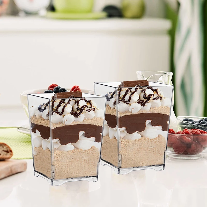 Hot SV-50 PCS Square Clear Plastic Dessert Cups Mini Dessert Cups Great For Desserts Puddings Mousse Multi-Use Parfait Cup
Hot SV-50 PCS Square Clear Plastic Dessert Cups Mini Dessert Cups Great For Desserts Puddings Mousse Multi-Use Parfait Cup