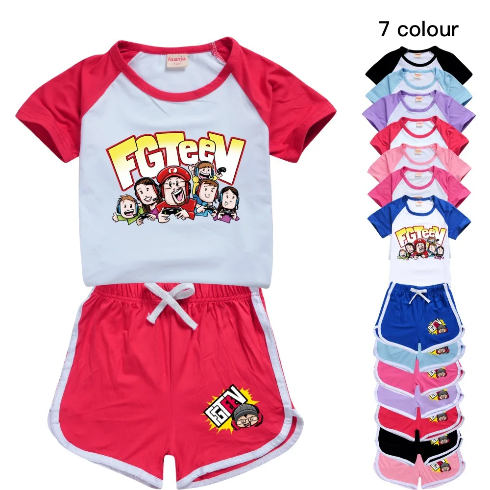 2023 FGTEEV Toddler Girl Pajamas Kids Clothing Boys T-Shirt+Shorts Set Teenage Kids Sport Shirt Suit Boys Clothes 2-16y Child
2023 FGTEEV Toddler Girl Pajamas Kids Clothing Boys T-Shirt+Shorts Set Teenage Kids Sport Shirt Suit Boys Clothes 2-16y Child