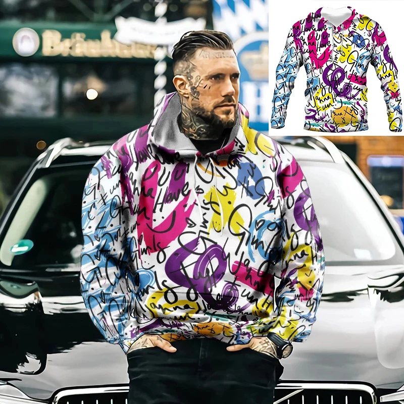 Men's Sweatshirt Autumn Winter Men's Hoodie 2022 New Style Graffiti Stitching Casual Pullover 3D Printing Long Sleeve Sweater S1
Men's Sweatshirt Autumn Winter Men's Hoodie 2022 New Style Graffiti Stitching Casual Pullover 3D Printing Long Sleeve Sweater S1