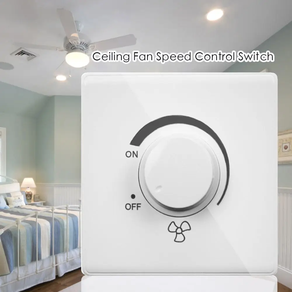Surface Mounted 86 Type 220V 10A Fan Speed Controller Adjustment Stepless Speed Rotary Switches Fan Speed Adjuster 
Surface Mounted 86 Type 220V 10A Fan Speed Controller Adjustment Stepless Speed Rotary Switches Fan Speed Adjuster