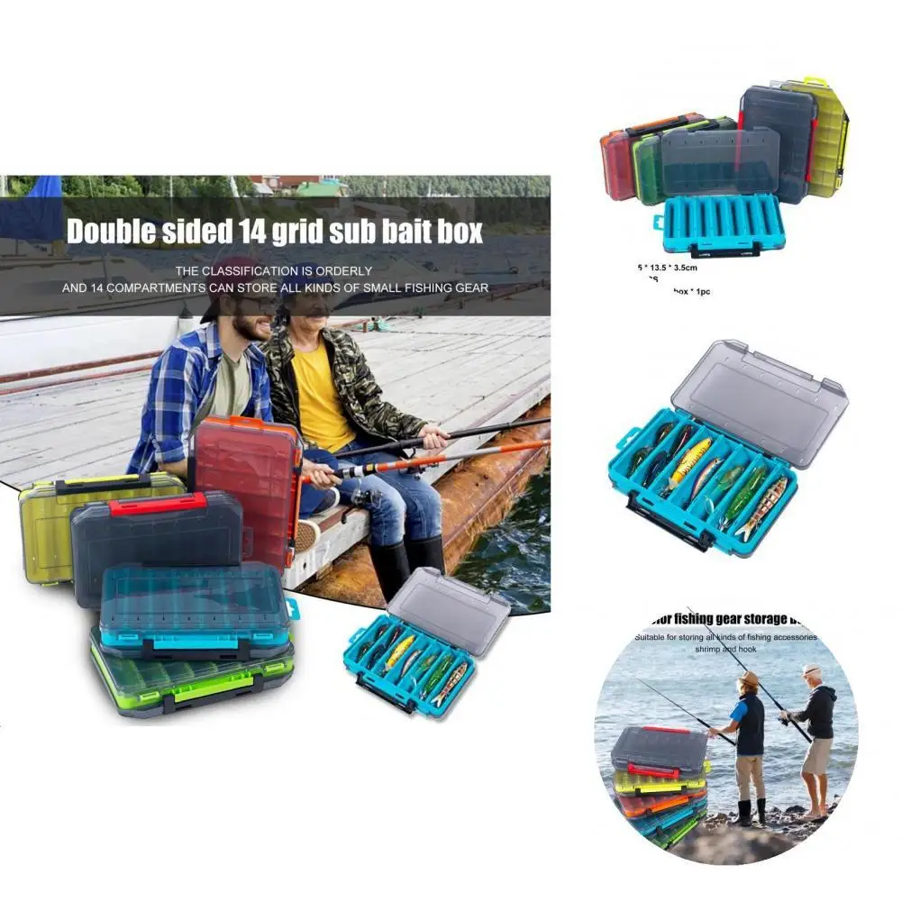 Compartment Design Versatile Good Sealing Fishing Tackle Box Fishing Accessories Bait Box Double-sided Fishing Supplies
Compartment Design Versatile Good Sealing Fishing Tackle Box Fishing Accessories Bait Box Double-sided Fishing Supplies