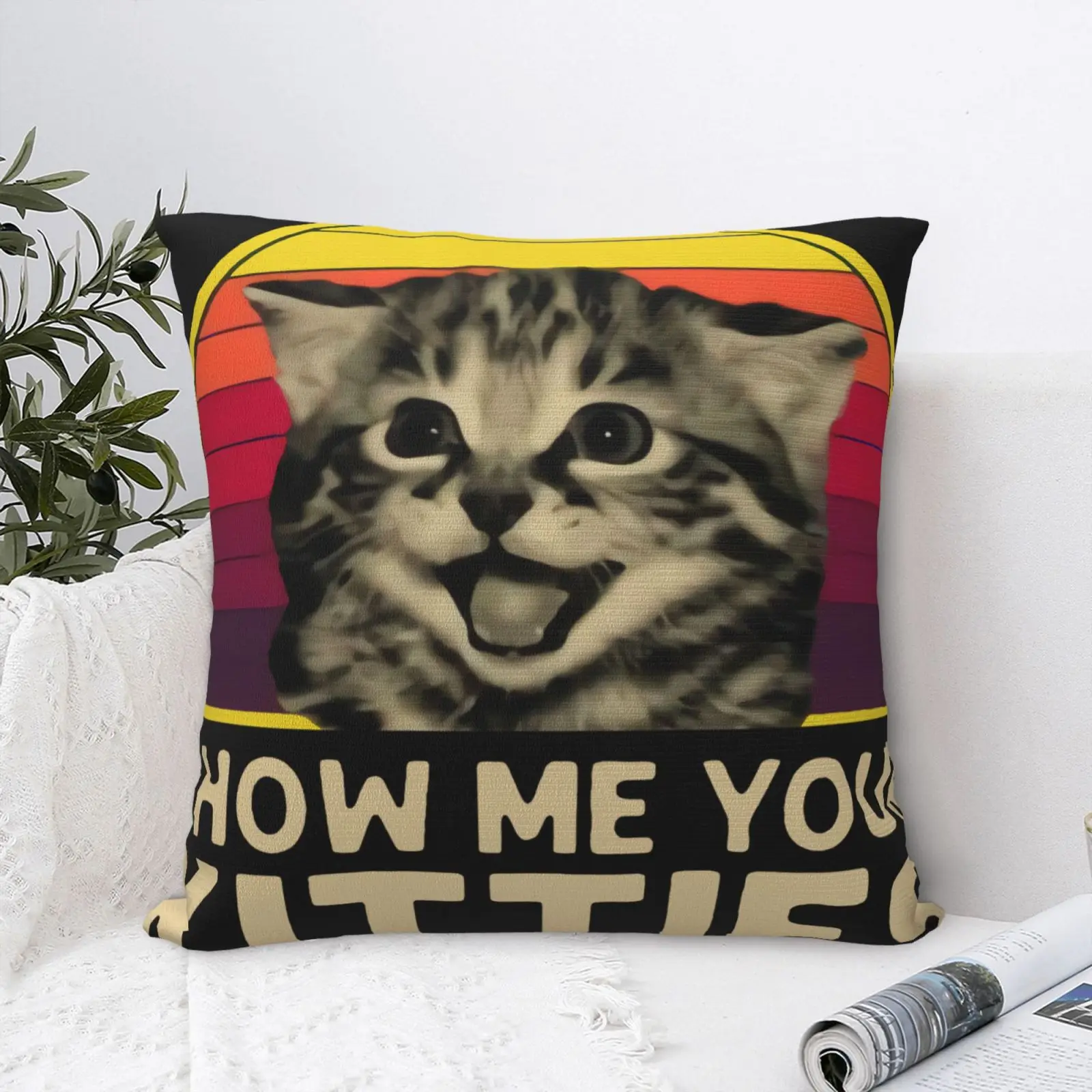 Чехол-наволочка с надписью «Show Me Your Kitties», декоративные подушки для дивана, большая подушка, белые наволочки для подушки, чехол для гостиной
Чехол-наволочка с надписью «Show Me Your Kitties», декоративные подушки для дивана, большая подушка, белые наволочки для подушки, чехол для гостиной
