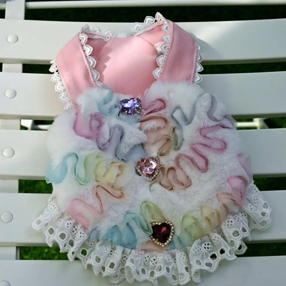Fashionable Style Lovely Sweet Ladylike Pets Clothes Plush Pet Clothes Three-dimensional Embroidery for Puppy
Fashionable Style Lovely Sweet Ladylike Pets Clothes Plush Pet Clothes Three-dimensional Embroidery for Puppy