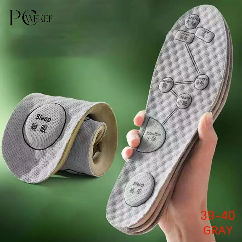 

Acupressure On Foot Insole Men Women Soft Breathable Sport Cushioning Inserts Sweat-Absorbing Deodorant Insoles Boost Shoe Pads