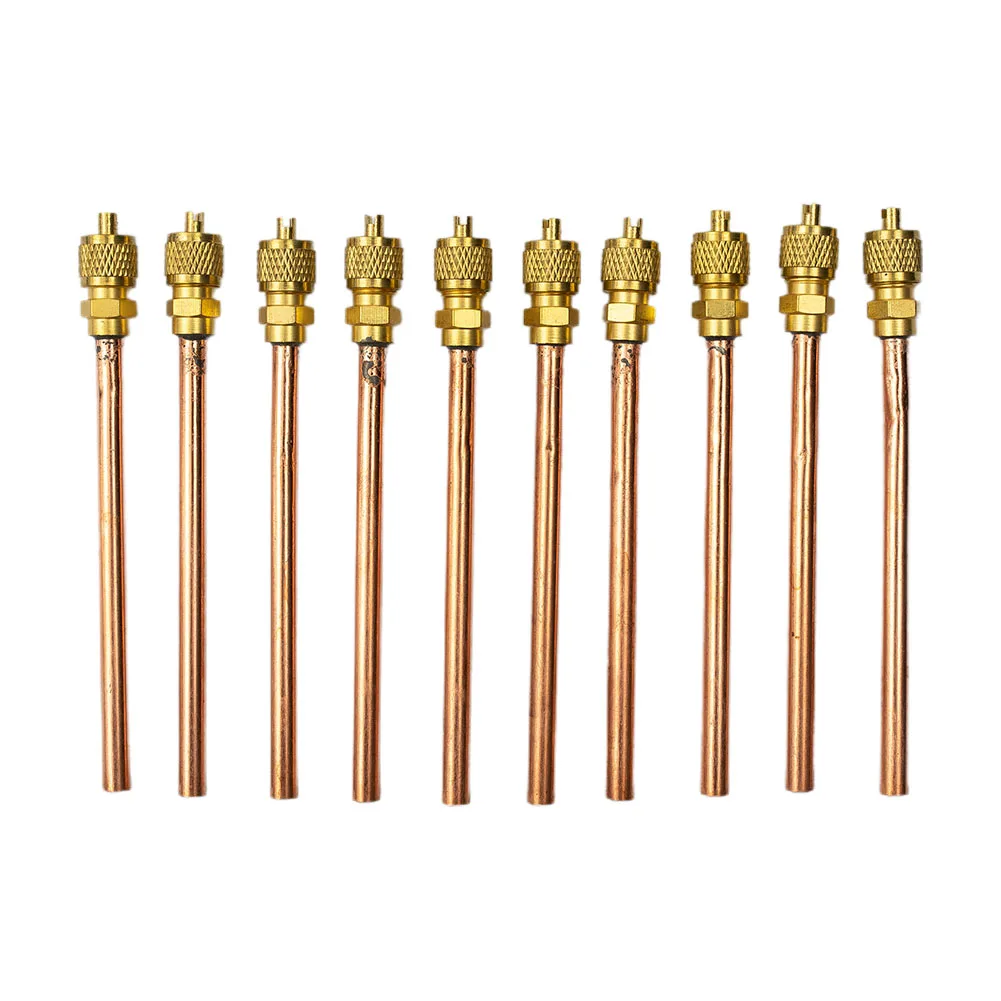 Access Maintenance Valves Accessories Copper Golden Parts Refrigeration Tube Filling 10Pcs/Set Durable Practical
Access Maintenance Valves Accessories Copper Golden Parts Refrigeration Tube Filling 10Pcs/Set Durable Practical