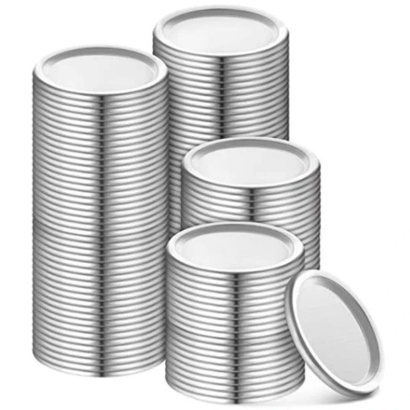 70Mm Canning Lids Jar Split-Type Lids Reusable Leak Proof Storage Solid Caps Metal Canning Jar Lids(Silver, 192)
70Mm Canning Lids Jar Split-Type Lids Reusable Leak Proof Storage Solid Caps Metal Canning Jar Lids(Silver, 192)