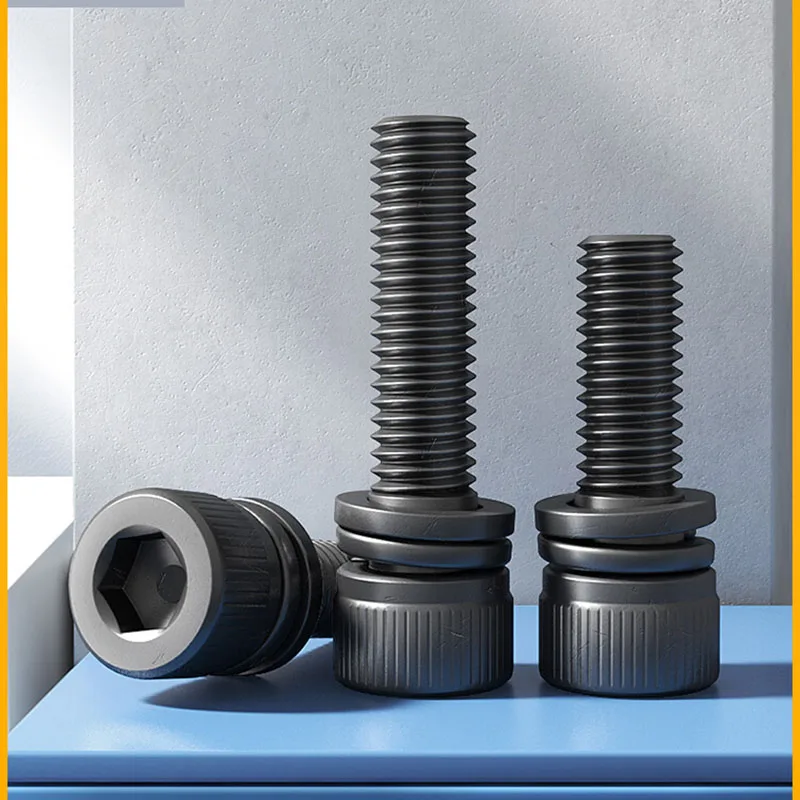 10Pcs Hex Socket Combination Cup Head Screws Alloy Steel Machine Screw M3 M4 M5 M6 M8 M10 M12 Black Hexagonal Furniture Bolt
10Pcs Hex Socket Combination Cup Head Screws Alloy Steel Machine Screw M3 M4 M5 M6 M8 M10 M12 Black Hexagonal Furniture Bolt