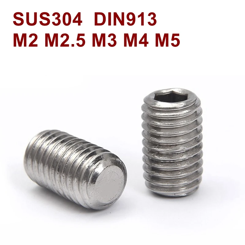 DIN913 Нержавеющая сталь A2 Набор отверток с шестигранным отверстием SVM2 M2.5 M3 M4 M5 Болтовая головка с винтом SUS 304
DIN913 Нержавеющая сталь A2 Набор отверток с шестигранным отверстием SVM2 M2.5 M3 M4 M5 Болтовая головка с винтом SUS 304