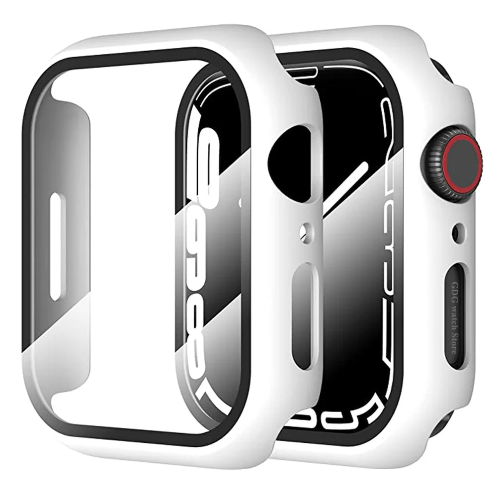 Glass+Case for Apple Watch Case 45mm 41mm 44mm 40mm 42mm 38mm Bumper Screen Protector Iwatch Serie 7 6 SE 5 4 3 2 Tempered Glass
Glass+Case for Apple Watch Case 45mm 41mm 44mm 40mm 42mm 38mm Bumper Screen Protector Iwatch Serie 7 6 SE 5 4 3 2 Tempered Glass