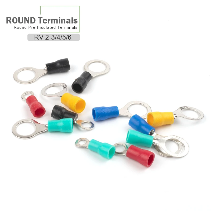 100PCS RV2-3.2/4/5/6/8/10 Insulated Ring Terminals Wire Cable Electrical Crimp Connectors 16-14 AWG
100PCS RV2-3.2/4/5/6/8/10 Insulated Ring Terminals Wire Cable Electrical Crimp Connectors 16-14 AWG