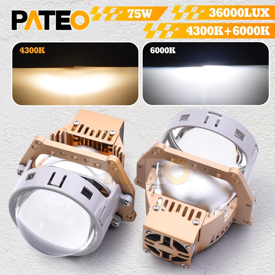36000LUX Bi Led Lenses 3 Inch For Hella 3R G5 Auto Headlight Dual Colors Projector 4300K 6000K Lens Car Accessory Upgrade Kit
36000LUX Bi Led Lenses 3 Inch For Hella 3R G5 Auto Headlight Dual Colors Projector 4300K 6000K Lens Car Accessory Upgrade Kit