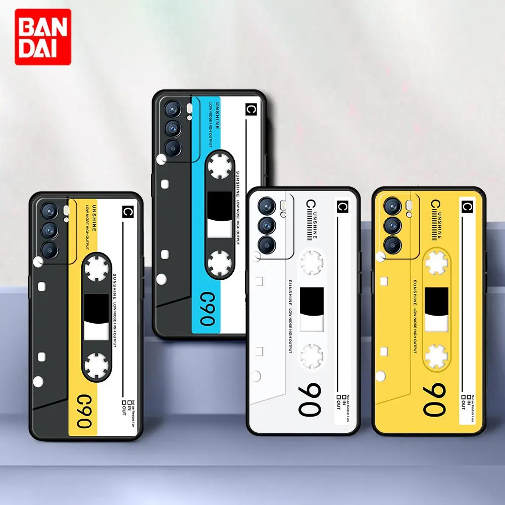 Magnetic Cassette Tape Old Case for Oppo A53 A52 A3s A12 A9 A15 A31 A54 A74 A93 A94 F5 F11 Find X2 Pro Lite Black Cover Silicone
Magnetic Cassette Tape Old Case for Oppo A53 A52 A3s A12 A9 A15 A31 A54 A74 A93 A94 F5 F11 Find X2 Pro Lite Black Cover Silicone