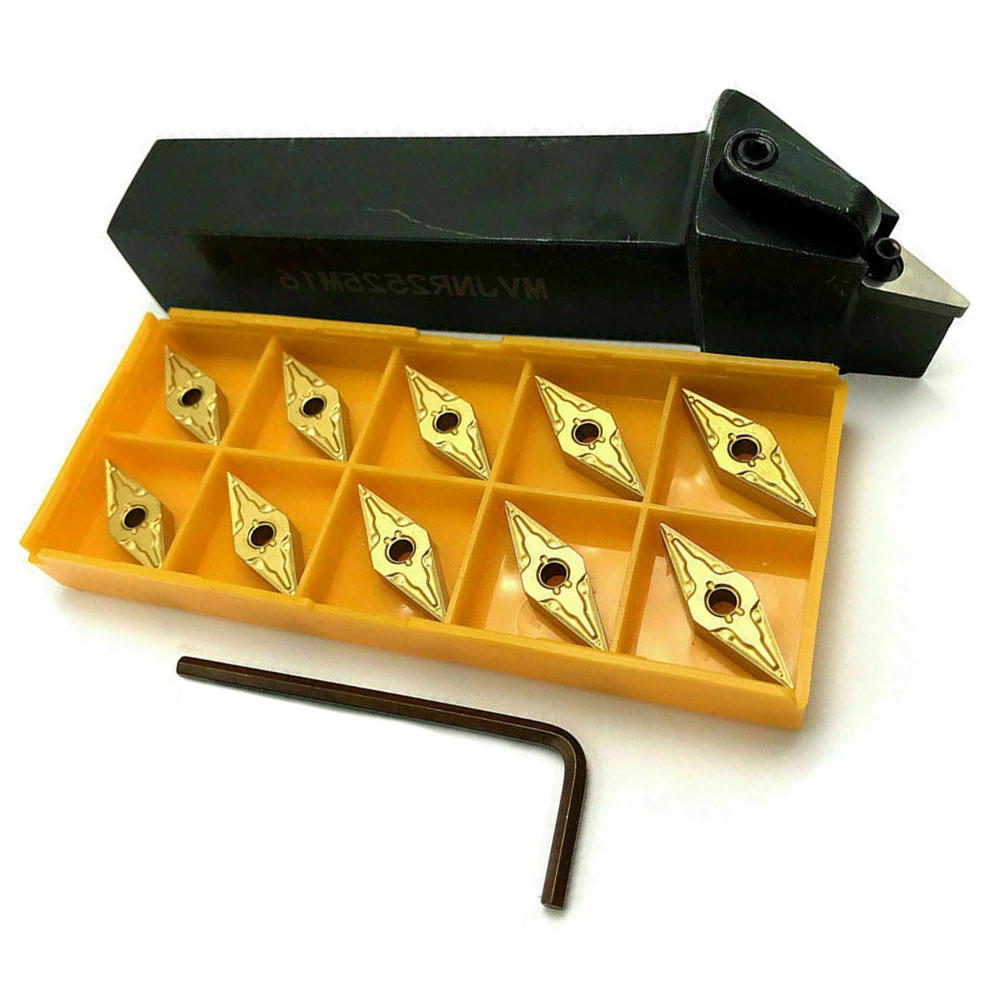 Durable High Quality Turning Tool Holder Inserts Kit MVJNR2525M16 Replacements VNMG332 CNC Lathe Externa Alloy Steel
Durable High Quality Turning Tool Holder Inserts Kit MVJNR2525M16 Replacements VNMG332 CNC Lathe Externa Alloy Steel