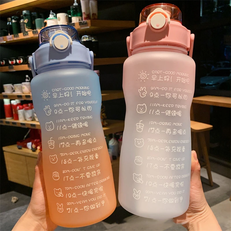Large Capacity Mug Outdoor Travel Cup Sports Gym Tumbler Reminder To Drinking 2L Water Bottle With Time Marker Girl Fitness Jugs
Large Capacity Mug Outdoor Travel Cup Sports Gym Tumbler Reminder To Drinking 2L Water Bottle With Time Marker Girl Fitness Jugs