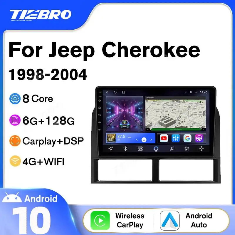 TIEBRO 2 Din Android 10.0 Car Radio For Jeep Grand Cherokee II WJ 1998-2004 GPS Navigation Stereo Receiver DSP Auto Radio IGO
TIEBRO 2 Din Android 10.0 Car Radio For Jeep Grand Cherokee II WJ 1998-2004 GPS Navigation Stereo Receiver DSP Auto Radio IGO