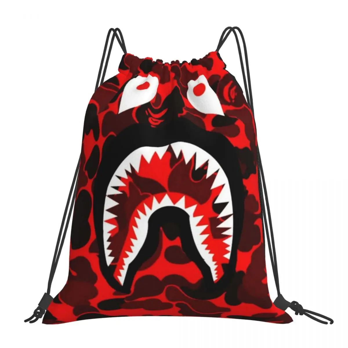 Shark Camo Camouflage Backpacks Casual Portable Drawstring Bags Drawstring Bundle Pocket Sundries Bag Book Bags Man Woman School
Shark Camo Camouflage Backpacks Casual Portable Drawstring Bags Drawstring Bundle Pocket Sundries Bag Book Bags Man Woman School