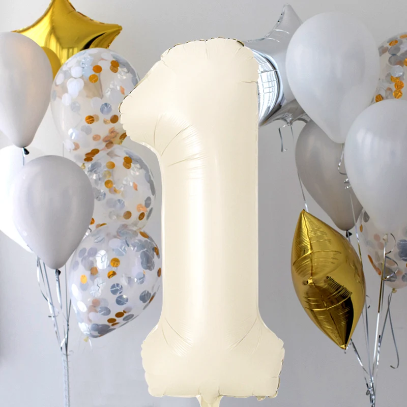 32/40inch Caramel Milk White Color Number Foil Balloon 0-9 Digital Helium Globos Kids Adult Birthday Wedding Party Decoration
32/40inch Caramel Milk White Color Number Foil Balloon 0-9 Digital Helium Globos Kids Adult Birthday Wedding Party Decoration