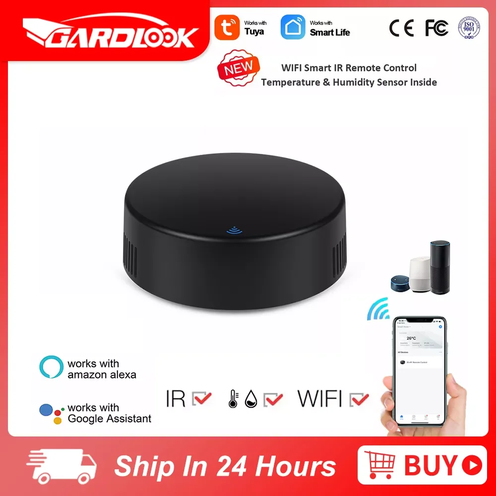 IR Remote Control Temperature And Humidity WiFi Smart Home Controller Works With Alexa & Home
IR Remote Control Temperature And Humidity WiFi Smart Home Controller Works With Alexa & Home