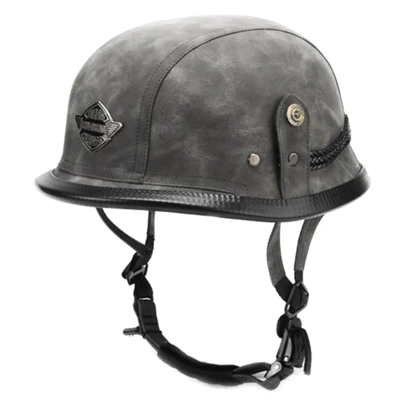 PU Leather Motorcycle Half Face Helmet Men Women Chopper Scooter Riding Jet Capacetes Para Moto
PU Leather Motorcycle Half Face Helmet Men Women Chopper Scooter Riding Jet Capacetes Para Moto