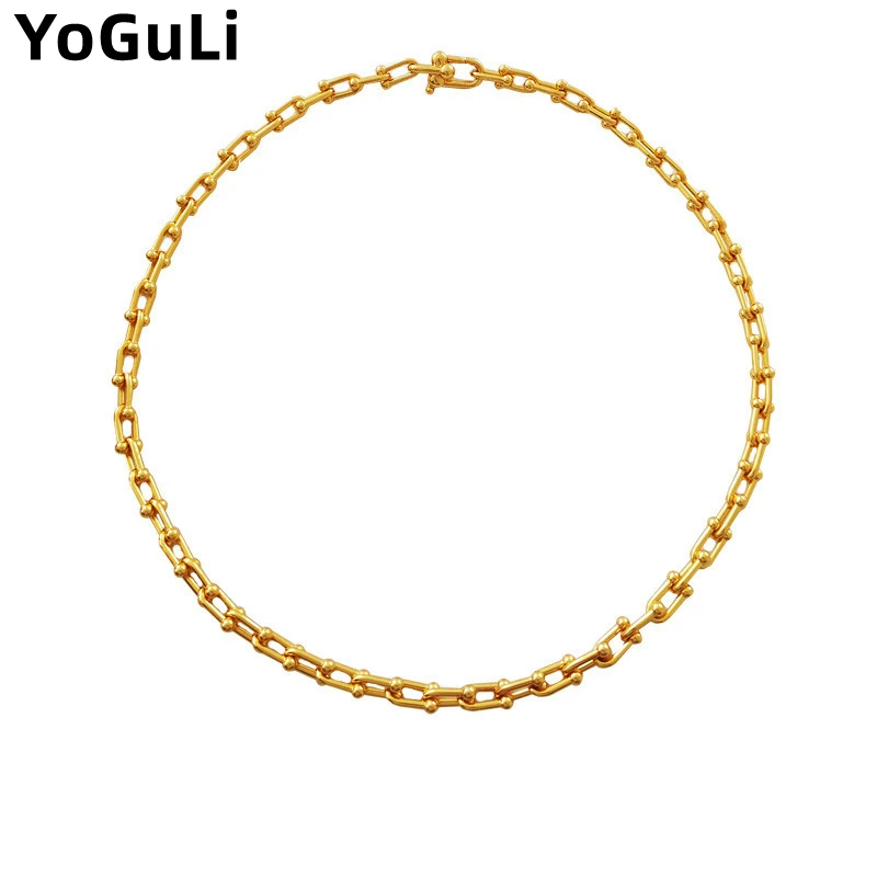 Women Jewelry Hip Hop Choker Necklace Popular Design Hot Selling Golden Plating High Quality Brass Metal Necklace For Party Gift
Women Jewelry Hip Hop Choker Necklace Popular Design Hot Selling Golden Plating High Quality Brass Metal Necklace For Party Gift